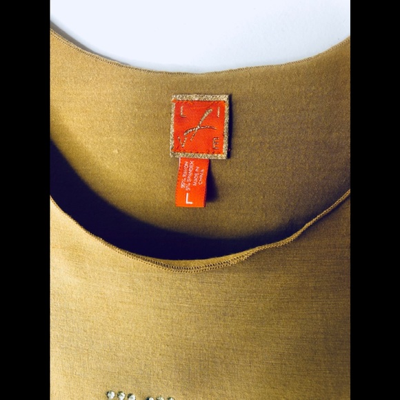 LIVE BLING LOGO RUCHED BLOUSE SIZE LARGE RUMPLE - Picture 4 of 12